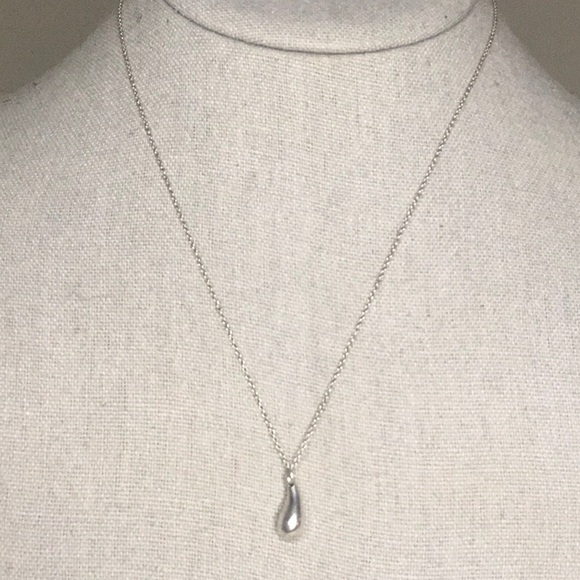 Tiffany & Co. Jewelry - Tiffany&Co. Elsa Peretti Teardrop (12mm) Pendant Necklace in Sterling Silver 16"